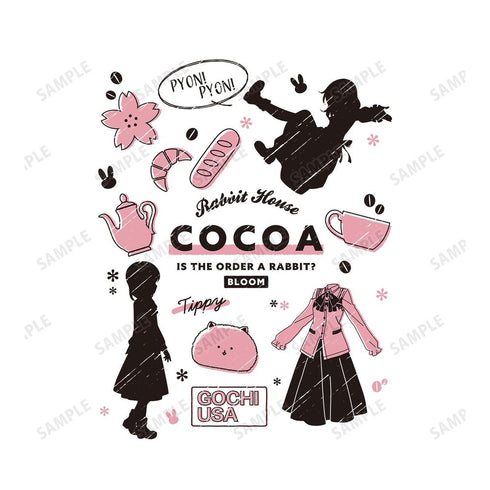 『ご注文はうさぎですか? BLOOM』ココア Ani-Sketch Tシャツレディース【202604再販】