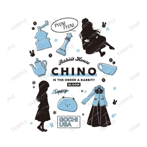 『ご注文はうさぎですか? BLOOM』チノ Ani-Sketch Tシャツレディース【202507再販】
