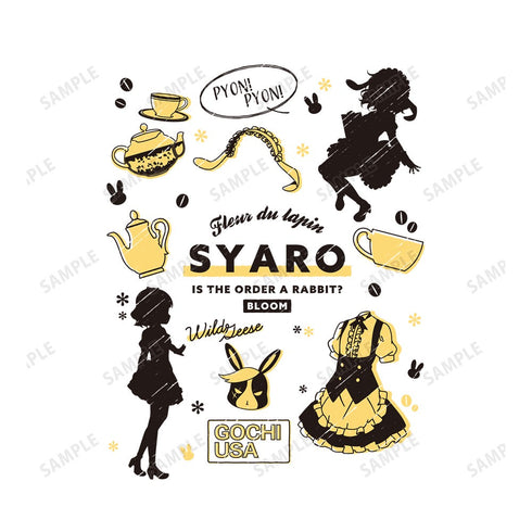 『ご注文はうさぎですか? BLOOM』 シャロ Ani-Sketch Tシャツメンズ【202406再販】