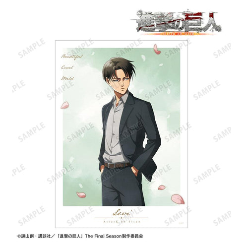 《进击的巨人》全新绘制 利威尔 迈步·水彩风版 A3哑光处理海报【202608再版】