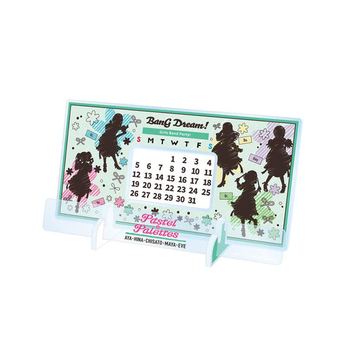 『バンドリ! ガールズバンドパーティ!』Pastel*Palettes Ani-Sketch 卓上アクリル万年カレンダー【202511再販】
