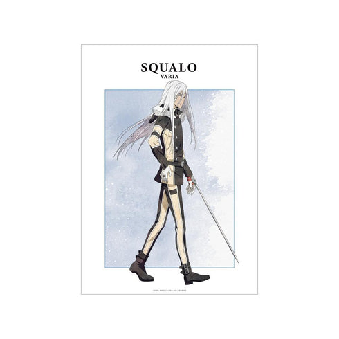 『家庭教師ヒットマンREBORN!』描き下ろし スペルビ・スクアーロ(10年後) 歩みver. A3マット加工ポスター【202512再販】