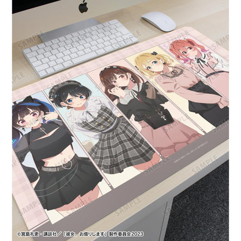 『彼女、お借りします』描き下ろし 集合 ガーリーファッションver. マルチデスクマット【202508再販】