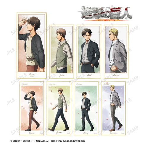 『進撃の巨人』描き下ろし 歩み・水彩風ver. トレーディングスタンド付き色紙(単位/BOX)【202607再販】