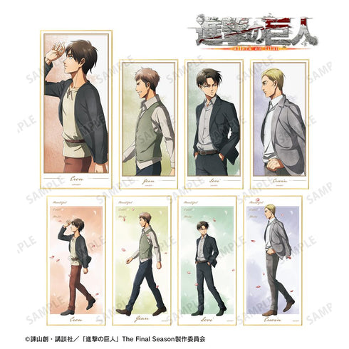『進撃の巨人』描き下ろし 歩み・水彩風ver. トレーディングスタンド付き色紙(単位/BOX)【202504再販】