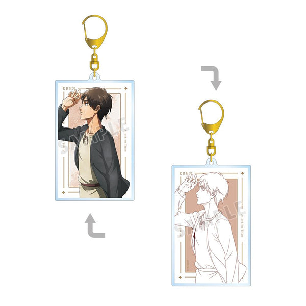 『進撃の巨人』描き下ろし エレン 歩み・水彩風ver. 両面BIGアクリルキーホルダー【202411再販】