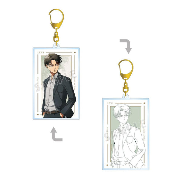 『進撃の巨人』描き下ろし リヴァイ 歩み・水彩風ver. 両面BIGアクリルキーホルダー【202603再販】