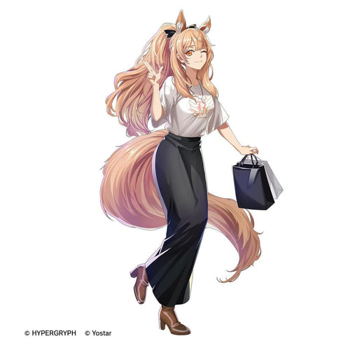 『アークナイツ』描き起こし ショッピングver. ブレミシャイン 着用BIGシルエットTシャツユニセックス【202607再販】