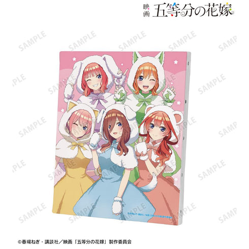 『五等分の花嫁』描き下ろし 集合 動物もこもこ着ぐるみver. キャンバスボード【202501再販】