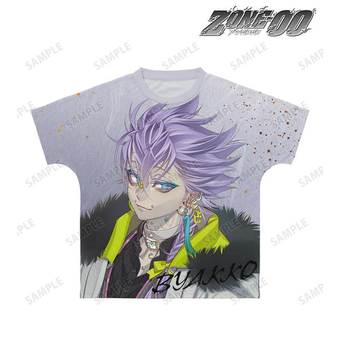『ZONE-00』九条キヨ先生 描き下ろし 白狐 和装ver. フルグラフィックTシャツユニセックス【202501再販】