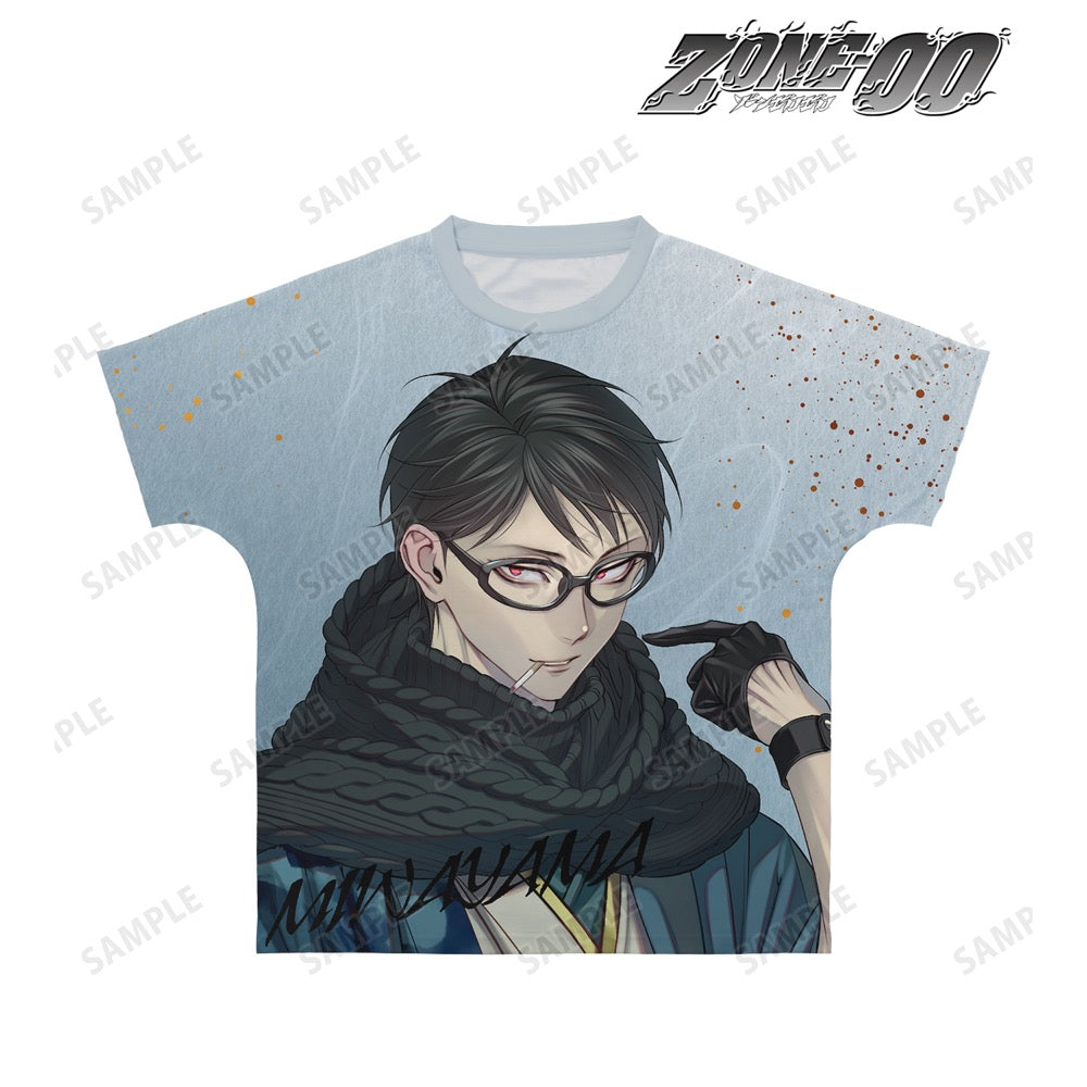 『ZONE-00』九条キヨ先生 描き下ろし 三輪山 和装ver. フルグラフィックTシャツユニセックス