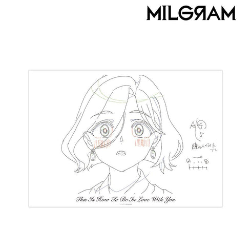 『MILGRAM -ミルグラム-』原画A3マット加工ポスター マヒル 『愛なんですよ』【202502再販】
