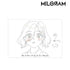 『MILGRAM -ミルグラム-』原画A3マット加工ポスター マヒル 『愛なんですよ』【202502再販】