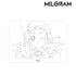 『MILGRAM -ミルグラム-』原画A3マット加工ポスター アマネ 『おまじない』【202502再販】