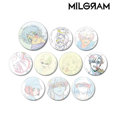 『MILGRAM -ミルグラム-』トレーディング原画缶バッジ ver.D(単位/BOX)【202502再販】
