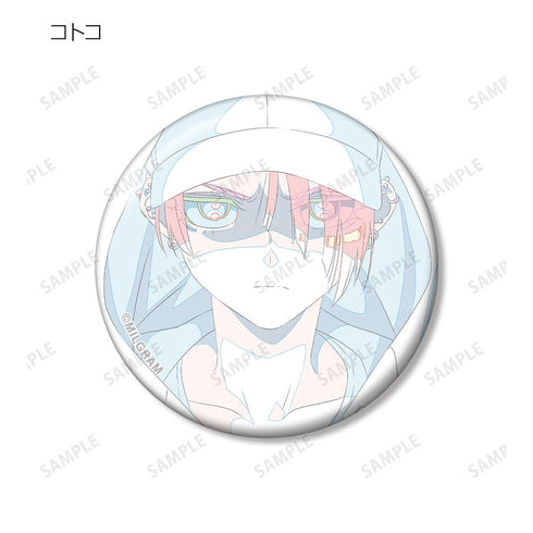 『MILGRAM -ミルグラム-』トレーディング原画缶バッジ ver.D(単位/BOX)【202502再販】