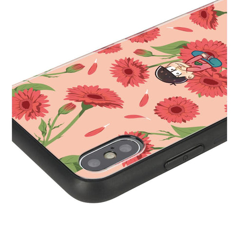 『おそ松さん』おそ松 Botania 角丸強化ガラスiPhoneケース【202503再販】