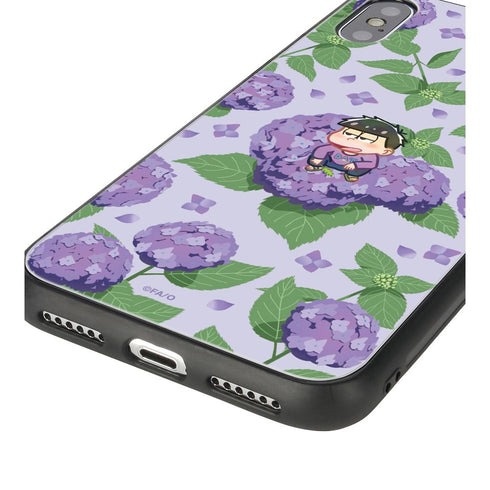 『おそ松さん』一松 Botania 角丸強化ガラスiPhoneケース【202503再販】