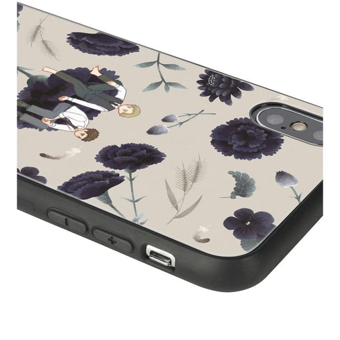 『囀る鳥は羽ばたかない』矢代&百目鬼 Botania 角丸強化ガラスiPhoneケース ver.A【202507再販】