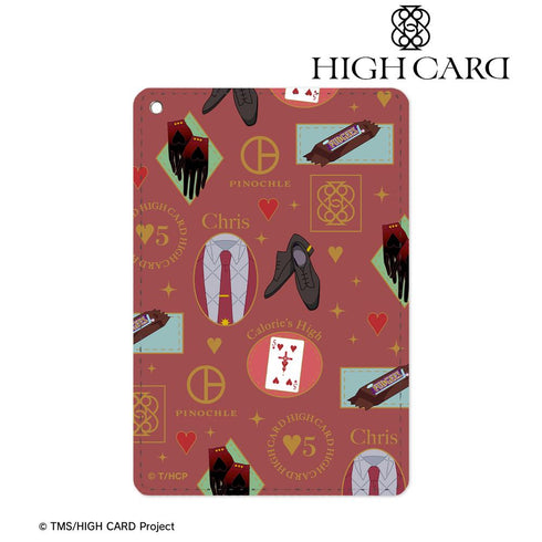 『HIGH CARD』クリス・レッドグレイヴ モチーフ柄 1ポケットパスケース【202501再販】