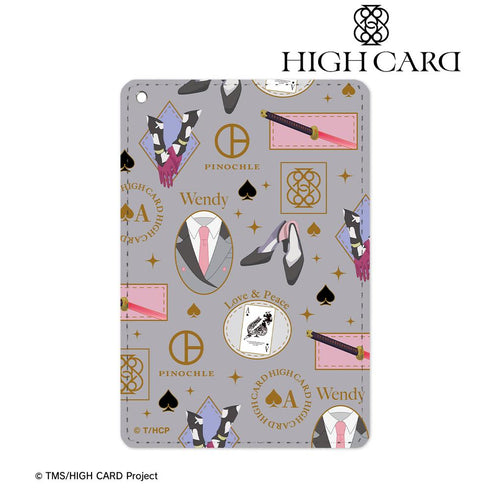 『HIGH CARD』ウェンディ・サトー モチーフ柄 1ポケットパスケース【202501再販】