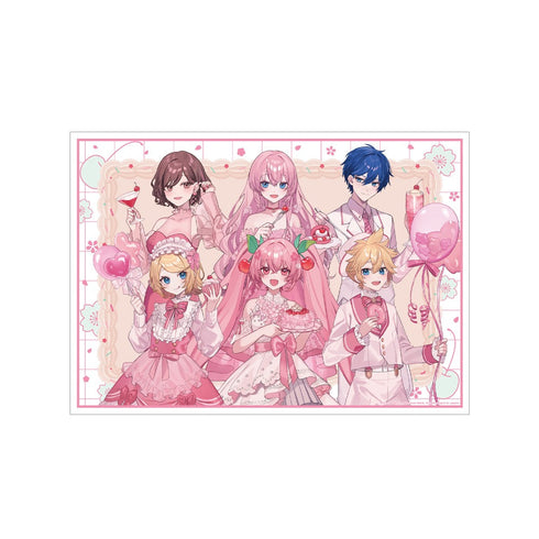 『桜ミク』描き下ろし 集合 桜パーティーver. Art by しゅがお A3マット加工ポスター