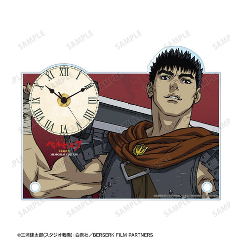 『ベルセルク 黄金時代篇 MEMORIAL EDITION』ガッツ アクリルスタンド時計【202607再販】