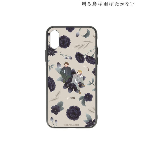 『囀る鳥は羽ばたかない』矢代&百目鬼 Botania 角丸強化ガラスiPhoneケース ver.B【202507再販】