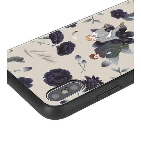 『囀る鳥は羽ばたかない』矢代&百目鬼 Botania 角丸強化ガラスiPhoneケース ver.B【202507再販】