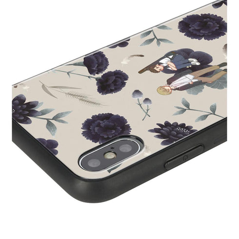 『囀る鳥は羽ばたかない』矢代&百目鬼 Botania 角丸強化ガラスiPhoneケース ver.C【202507再販】