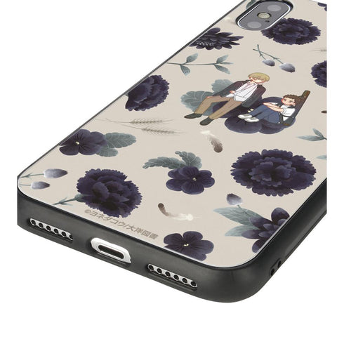 『囀る鳥は羽ばたかない』矢代&百目鬼 Botania 角丸強化ガラスiPhoneケース ver.C【202507再販】