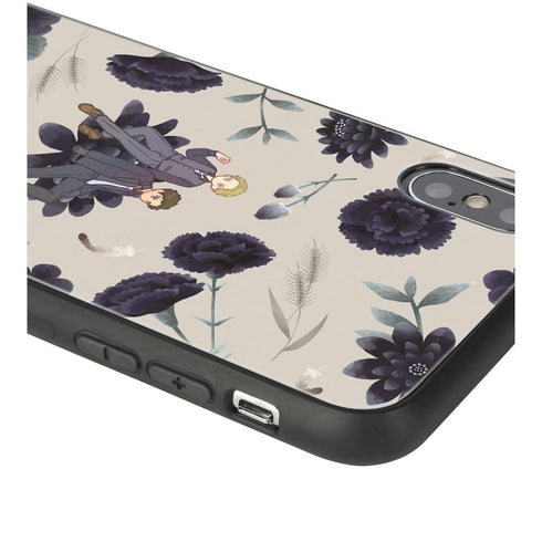 『囀る鳥は羽ばたかない』矢代&百目鬼 Botania 角丸強化ガラスiPhoneケース ver.D【202507再販】