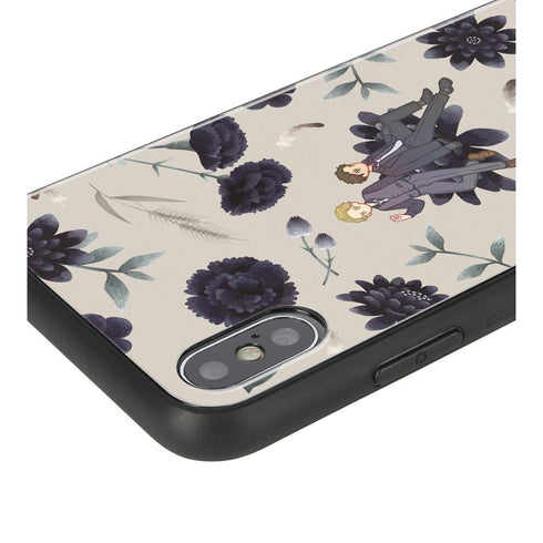 『囀る鳥は羽ばたかない』矢代&百目鬼 Botania 角丸強化ガラスiPhoneケース ver.D【202507再販】