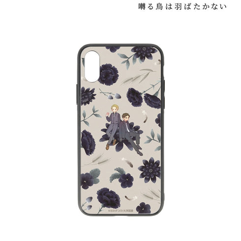 『囀る鳥は羽ばたかない』矢代&百目鬼 Botania 角丸強化ガラスiPhoneケース ver.D