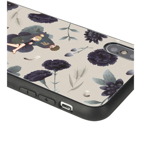 『囀る鳥は羽ばたかない』矢代&百目鬼 Botania 角丸強化ガラスiPhoneケース ver.E【202507再販】