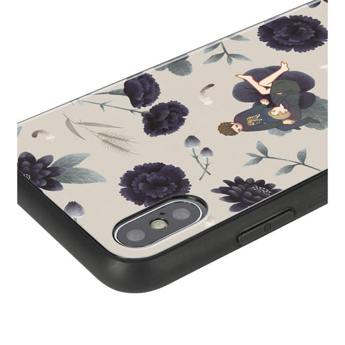 『囀る鳥は羽ばたかない』矢代&百目鬼 Botania 角丸強化ガラスiPhoneケース ver.E【202507再販】