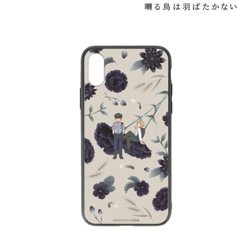 『囀る鳥は羽ばたかない』矢代&百目鬼 Botania 角丸強化ガラスiPhoneケース ver.F【202507再販】