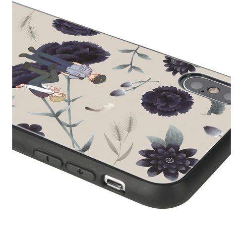 『囀る鳥は羽ばたかない』矢代&百目鬼 Botania 角丸強化ガラスiPhoneケース ver.F【202507再販】