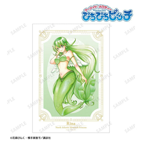 『ぴちぴちピッチ』花森ぴんく先生 描き下ろし 洞院 リナ 羽を纏ったマーメイドver. A3マット加工ポスター【202606再販】