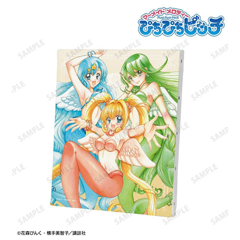 『ぴちぴちピッチ』花森ぴんく先生 描き下ろし 集合 羽を纏ったマーメイドver. キャンバスボード【202606再販】