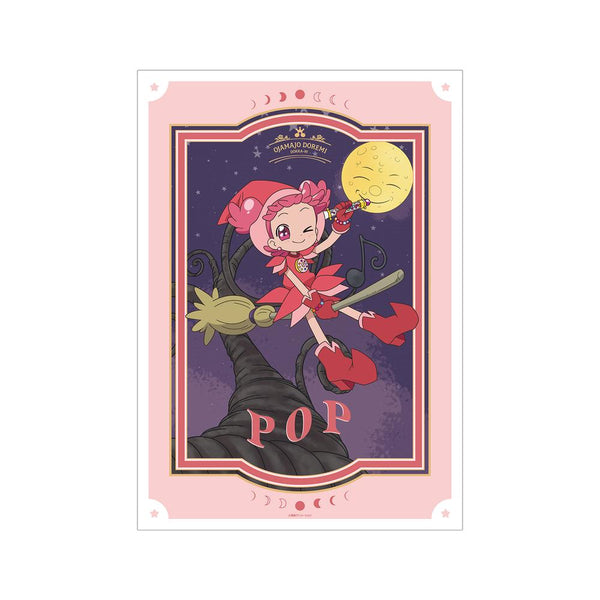 "Ojamajo Doremi: Dokka~n!" Original Illustration: Pop – Doremi and Friends Head to the Witch World Ver. A3 Matte-Finish Poster