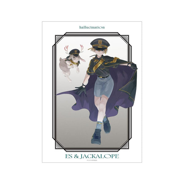 《MILGRAM -米尔格拉姆-》全新绘制 Es & Jackalope LIVE EVENT“hallucination”版 A3哑光处理海报【202605再版】