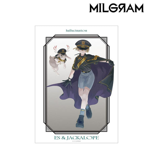 《MILGRAM -米尔格拉姆-》全新绘制 Es & Jackalope LIVE EVENT“hallucination”版 A3哑光处理海报【202605再版】