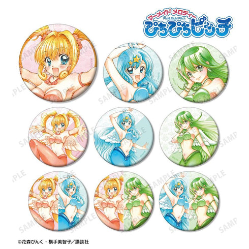 『ぴちぴちピッチ』花森ぴんく先生 描き下ろし 羽を纏ったマーメイドver. トレーディング缶バッジ(単位/BOX)【202606再販】