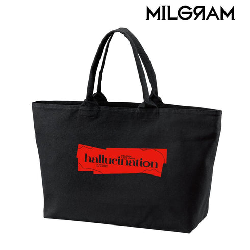 『MILGRAM -ミルグラム-』LIVE EVENT「hallucination」 ロゴ BIGジップトートバッグ【202502再販】
