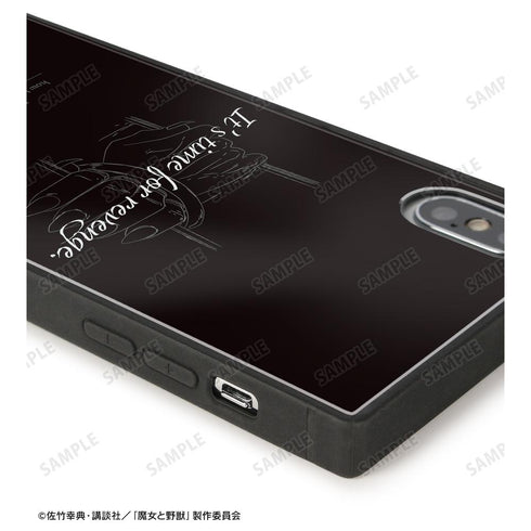 『魔女と野獣』「さあ、復讐の時間だ。」スクエア強化ガラスiPhoneケース【202503再販】