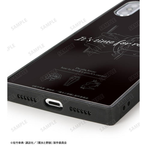 『魔女と野獣』「さあ、復讐の時間だ。」スクエア強化ガラスiPhoneケース【202503再販】