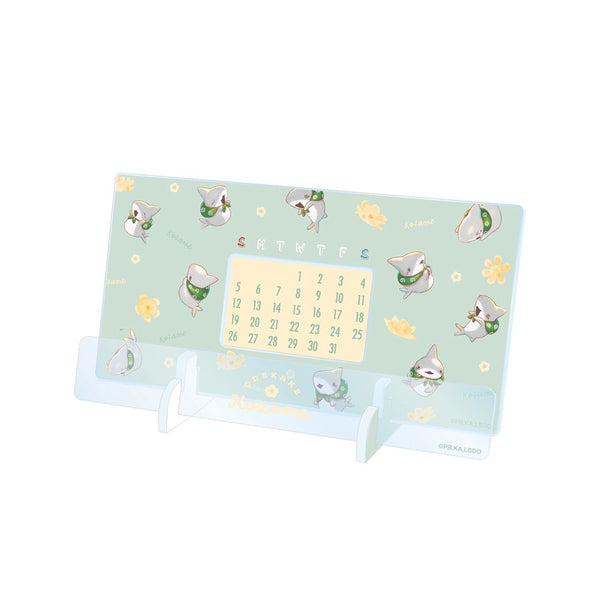 『おでかけ子ザメ』子ザメちゃん Ani-Art aqua label 卓上アクリル万年カレンダー