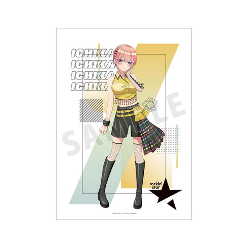 『五等分の花嫁∽』rockin’starコラボ 描き下ろし 中野一花 ロックアイドルver. A3マット加工ポスター【202501再販】