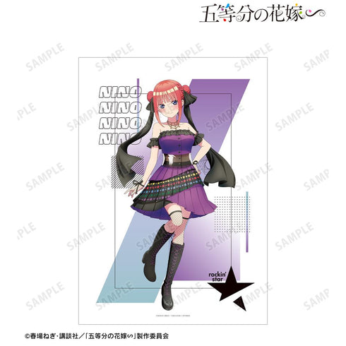 『五等分の花嫁∽』rockin’starコラボ 描き下ろし 中野二乃 ロックアイドルver. A3マット加工ポスター【202501再販】